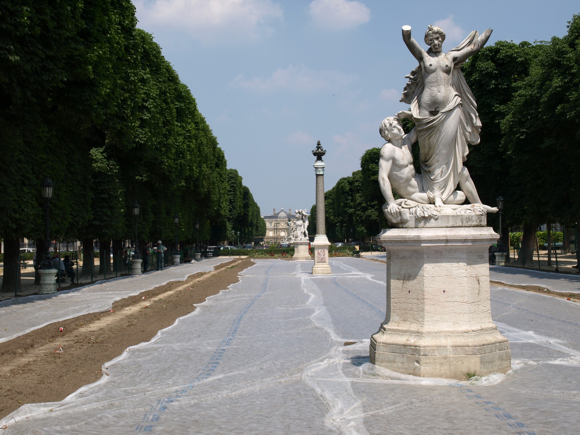 Statues Along Guarding the Regrowth Path